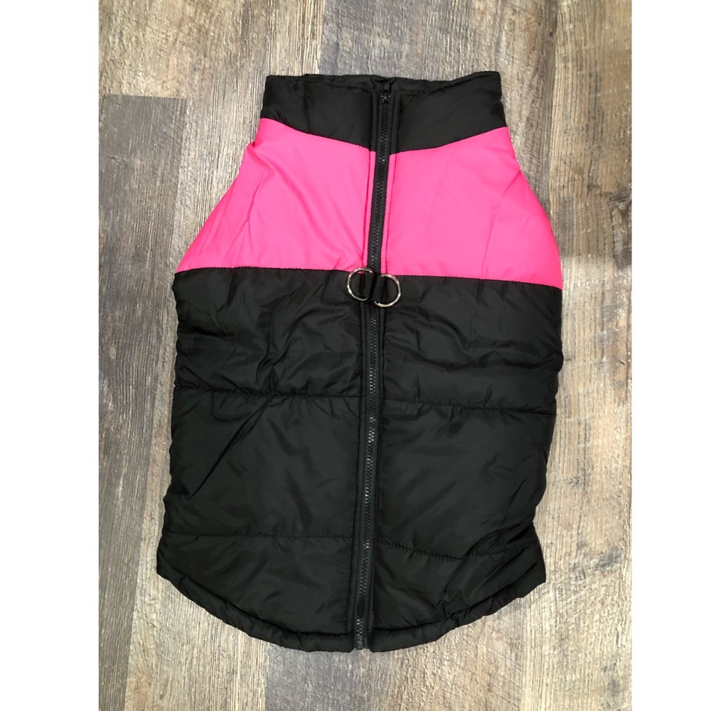 NWOT Pink & Black Dog Vest 🐕